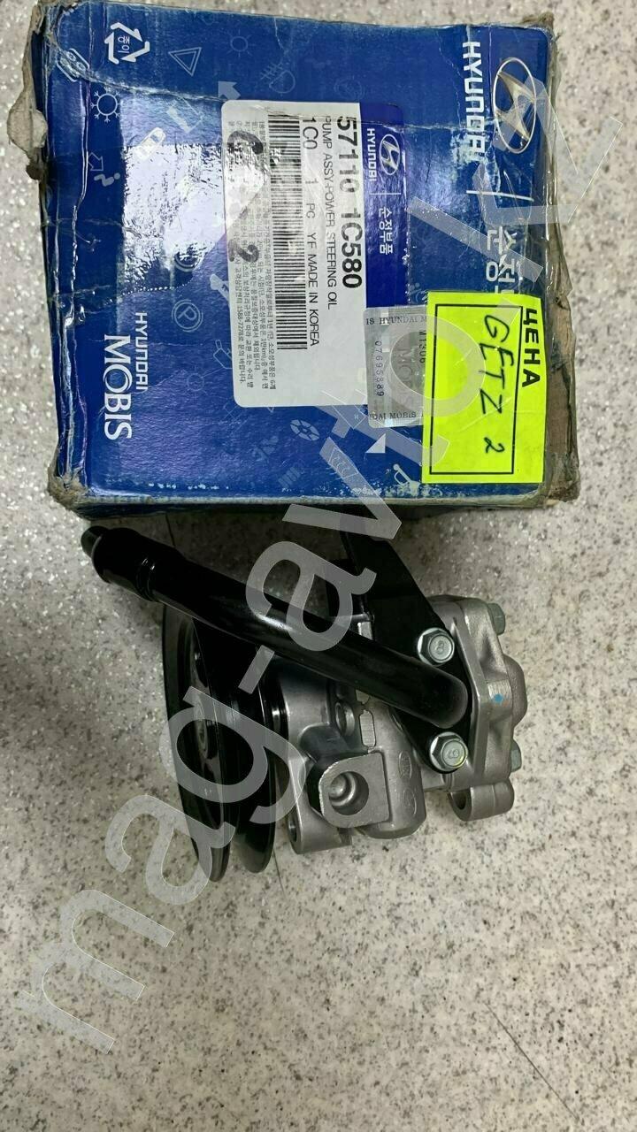 19262, Насос гидроусилителя руля ГУР V=1.5-1.6 MOBIS Hyundai Getz 2 (2006-2010) 57110-1C580