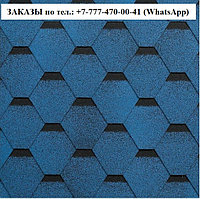 Гибкая черепица СБС Комфорт цвет Синий (Жимолость) Гарантия 30 лет