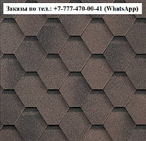 Гибкая черепица СБС Комфорт цвет Коричневый (Финик) Гарантия 30 лет