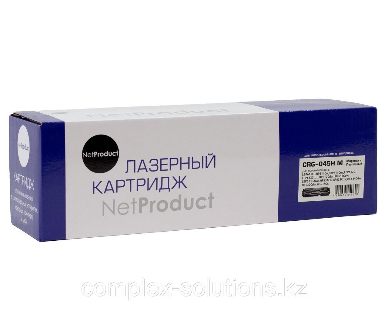 Картридж NetProduct [№045H M] для Canon LBP-611 | 613 | MF631 | 633 | 635, M, 2,2K | [качественный дубликат]