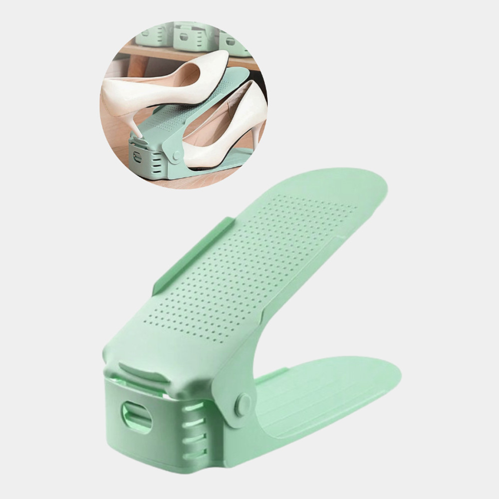 Двойная подставка регулирующаяся для обуви в ассортименте (Double Shoe Racks), фото 1