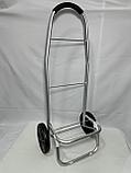 Продуктовая сумка-тележка для переноски товаров первой необходимости на 2-х колёсах. Диаметр колёс 20 см., фото 7