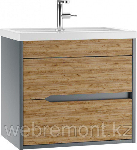 Тумба подвесная под умывальник "Classica 60" Karat Дуб ВотанВ2 Домино
