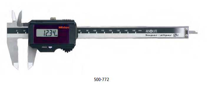 Серия 500 Штангенциркули Mitutoyo ABSOLUTE IP67 с питанием от  солнечных батарей