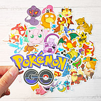 Стикеры милые матовые 50 шт Покемоны вид 1