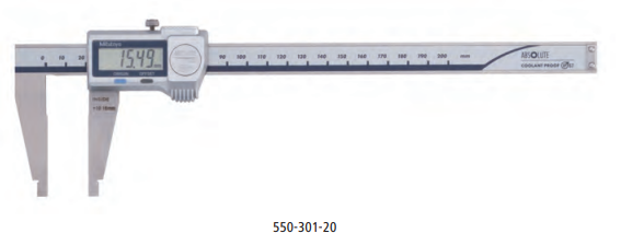 Серия 550 Штангенциркули Mitutoyo ABSOLUTE Digimatic со  скругленными губками