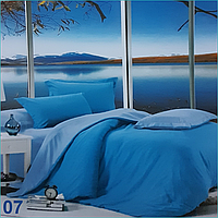 Комплект постельного белья "Dantela Vita" 2-х спальный Однотонный 2-цветный (сине-голубой 07)