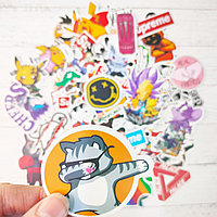 Стикеры матовые 50 шт Крутые