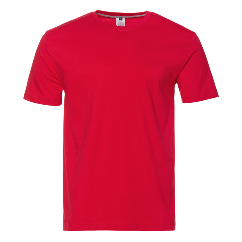 Футболка унисекс без бокового шва STAN хлопок 160, 02, Красный,  (14)  (54/XXL)