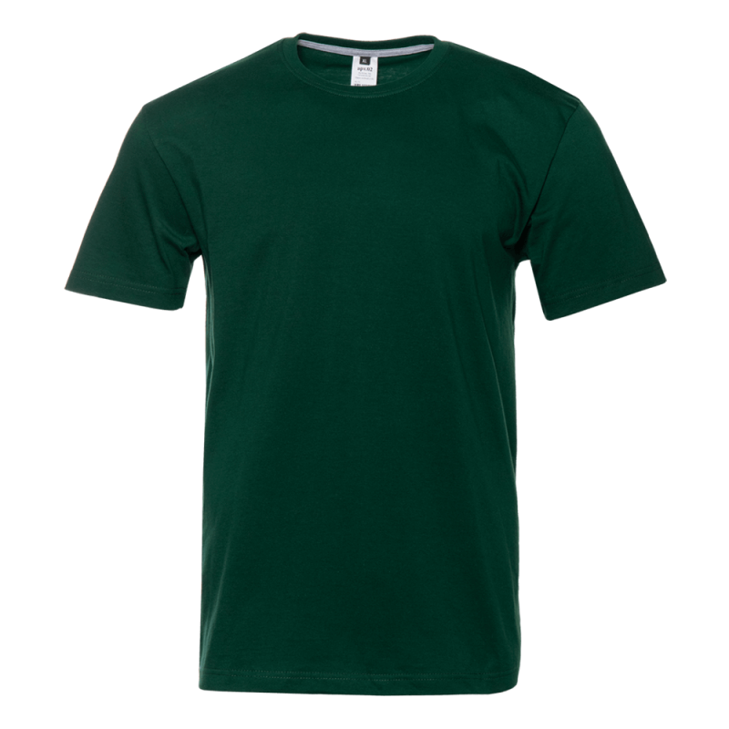 Футболка унисекс без бокового шва STAN хлопок 160, 02, Тёмно-зелёный,  (130)  (48/M)