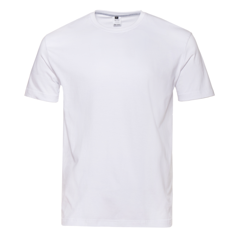 Футболка унисекс без бокового шва STAN хлопок 160, 02, Белый,  (10/1)  (46/S)