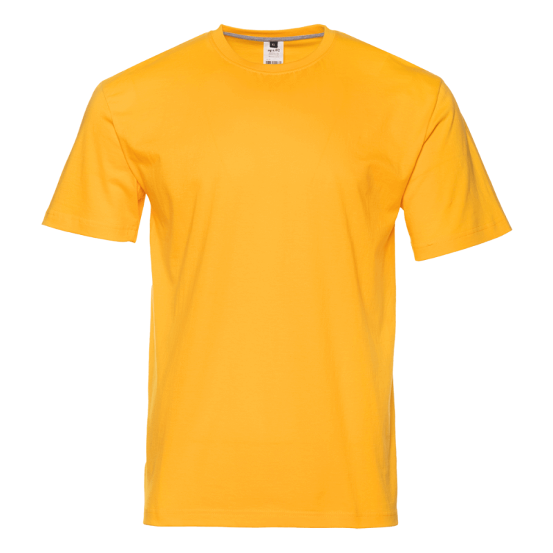 Футболка унисекс без бокового шва STAN хлопок 160, 02, Жёлтый,  (12/1)  (48/M)