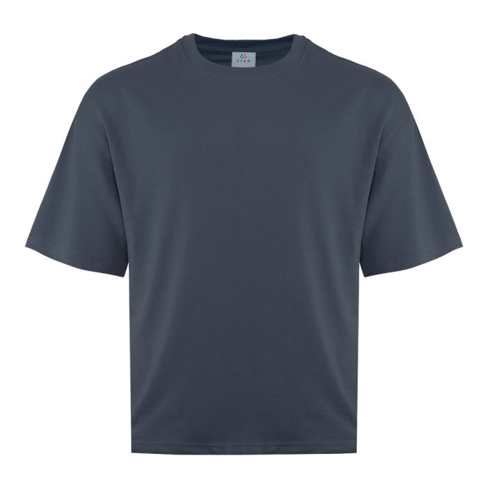 Футболка унисекс оверсайз STAN хлопок/полиэстер 260, 40, Графит,  (101)  (46/S)