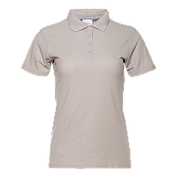 Рубашка поло женская STAN хлопок/полиэстер 185, 04WL, Светло-серый,  (72)  (44/S)