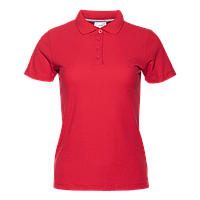 Рубашка поло женская STAN хлопок/полиэстер 185, 04WL, Красный,  (14)  (48/L)