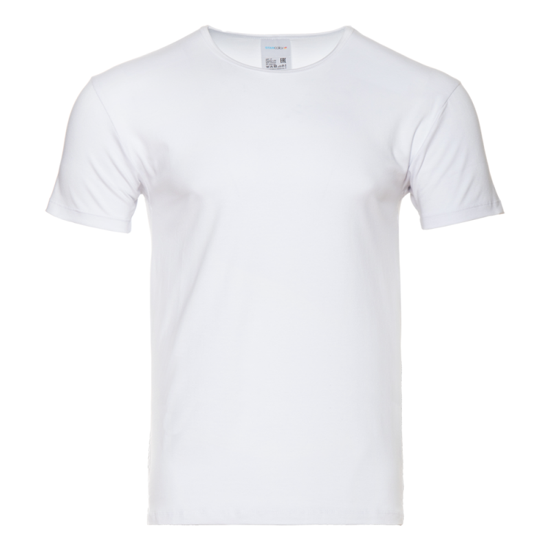 Футболка мужская STAN хлопок/эластан 180, 37, Белый,  (10/1)  (52/XL)