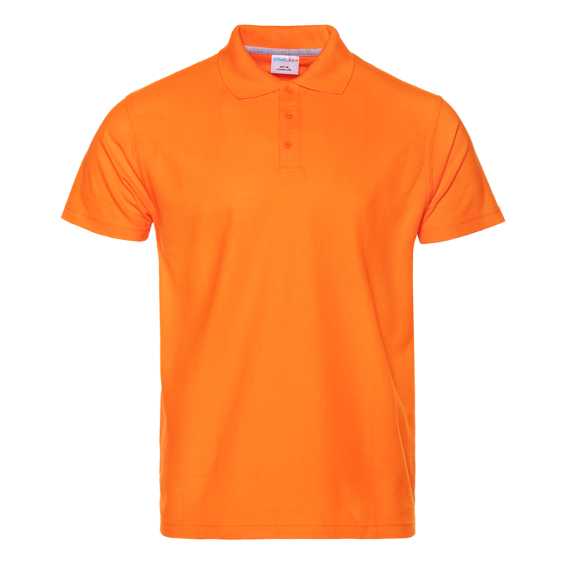Рубашка поло мужская STAN хлопок/полиэстер 185, 104, Оранжевый,  (28/1)  (52/XL)