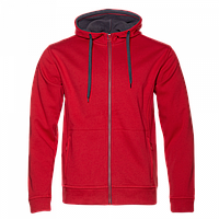 Толстовка мужская STAN с капюшоном на молнии сэндвич 320, 18, Красный, (14) (48/M)