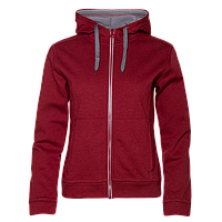 Толстовка женская STAN с капюшоном на молнии сэндвич 320, 19, Бордовый меланж, (166) (52/XXL)