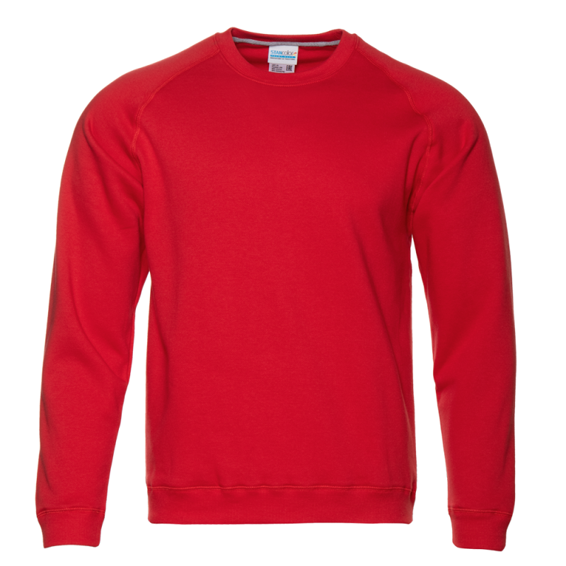 Свитшот унисекс STAN футер с начёсом 260, 53, Красный,  (14)  (44/XS)