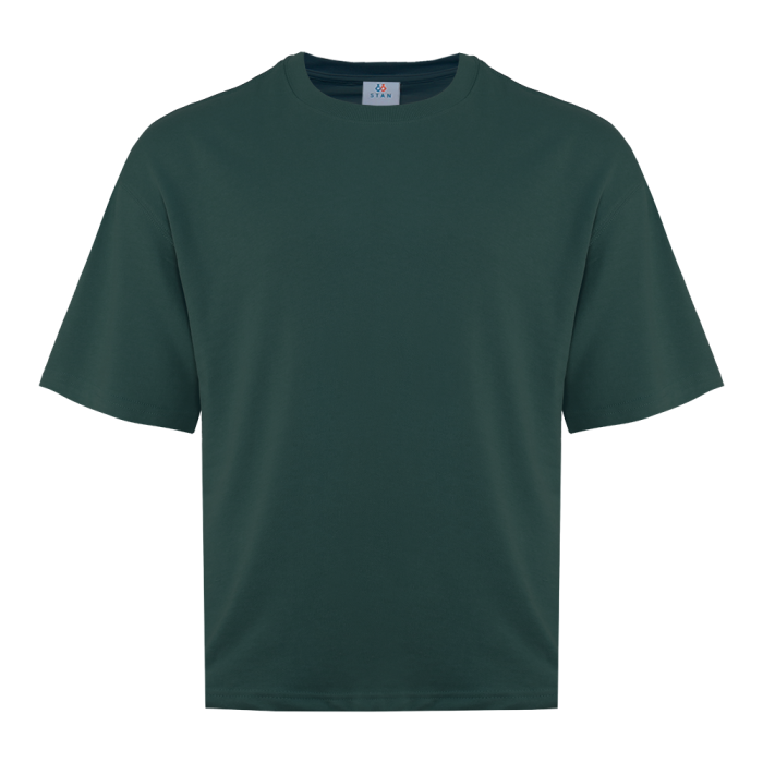Футболка унисекс оверсайз STAN хлопок/полиэстер 260, 40, Тёмно-зелёный,  (130)  (54/XXL)