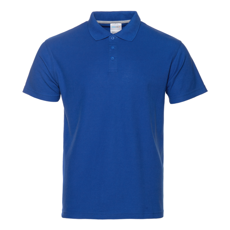 Рубашка поло мужская STAN хлопок/полиэстер 185, 104, Синий,  (16/1)  (60-62/5XL)