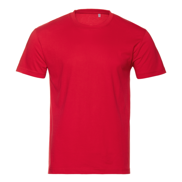 Футболка унисекс хлопок 150, 52, Красный,  (14)  (52/XL)