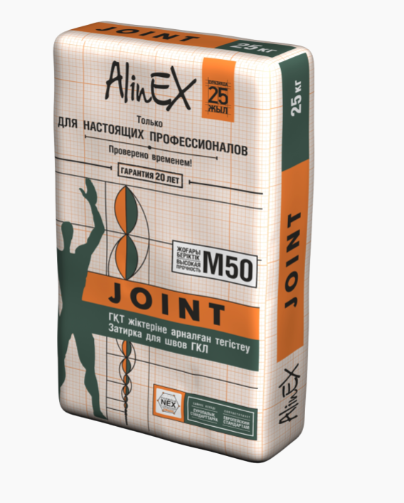 Затирка Alinex (Алинекс) Joint 5кг (белая, для швов ГКЛ) 0003, фото 1