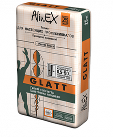 Шпатлевка Alinex (Алинекс) GLATT (глатт) 25 кг 0003