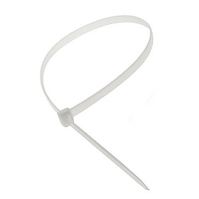 Хомут-стяжка кабельная нейлоновая 3,6х300 мм белая 100 шт/20000 шт уп/кор Промрукав