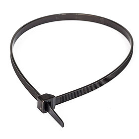 Хомут-стяжка кабельная нейлоновая 3,6х300 мм черная 100 шт/20000 шт уп/кор Промрукав