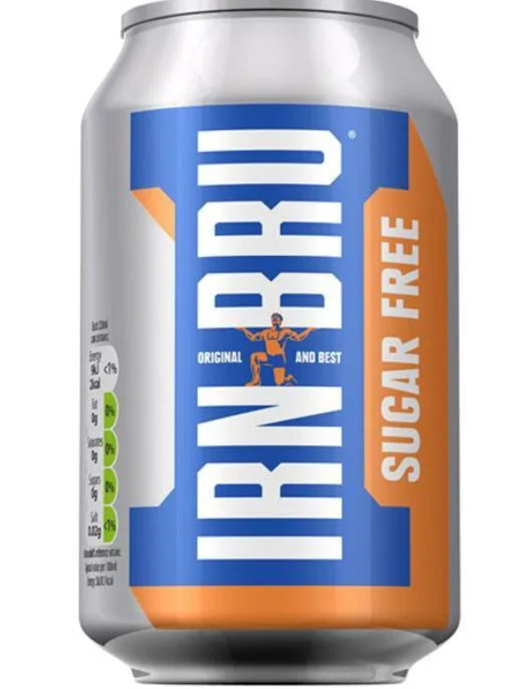 Напиток IRN BRU Sugar Free 330 мл  (24шт в упаковке) /ШОТЛАНДИЯ