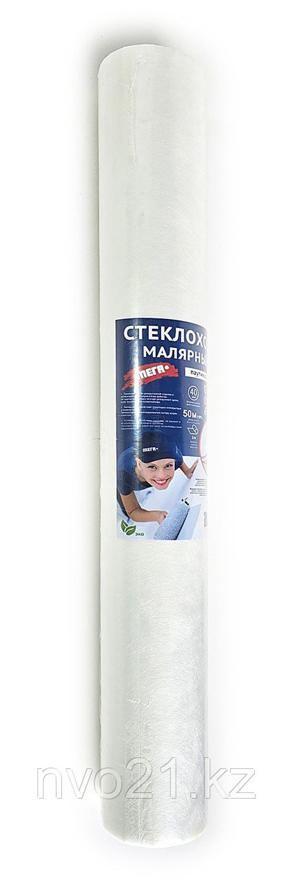 Стеклохолст "МЕГА+", 1х48 м, плотность: ± 40 гр/м2