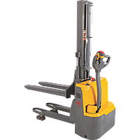 Штабелер Xilin CDD10RDS-E самоходный 1 т 1.6 м двухуровневый компактный сопровождаемый