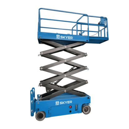 Самоходный ножничный подъемник с выдвижной платформой SKYER PLH1025 (узкий)