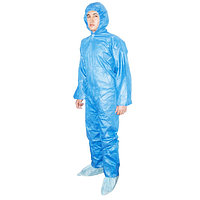 Комбинезон с капюшоном нестерильный, голубой