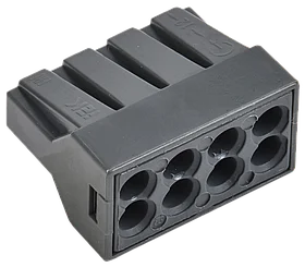 Строительно-монтажная клемма СМК 773-308 с пастой (4шт/упак) IEK