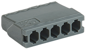 Строительно-монтажная клемма СМК 772-245 компактная с пастой (4шт/упак) IEK