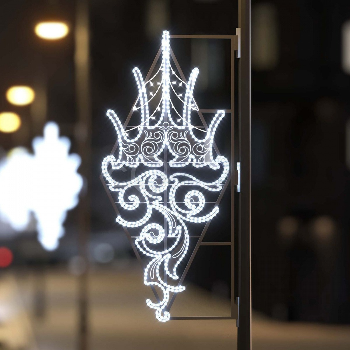 Световая консоль для украшения опор освещения Вьюга