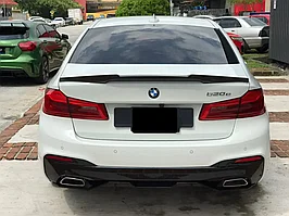 Спойлер карбоновый на багажник на BMW 5-Серия (G30) 2017-23 дизайн M4 (Черный цвет)