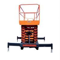 GROST Tower Drive BS 500-14 с выдвижной платформой. Самоходный подъемник  ножничного типа  с питанием от
