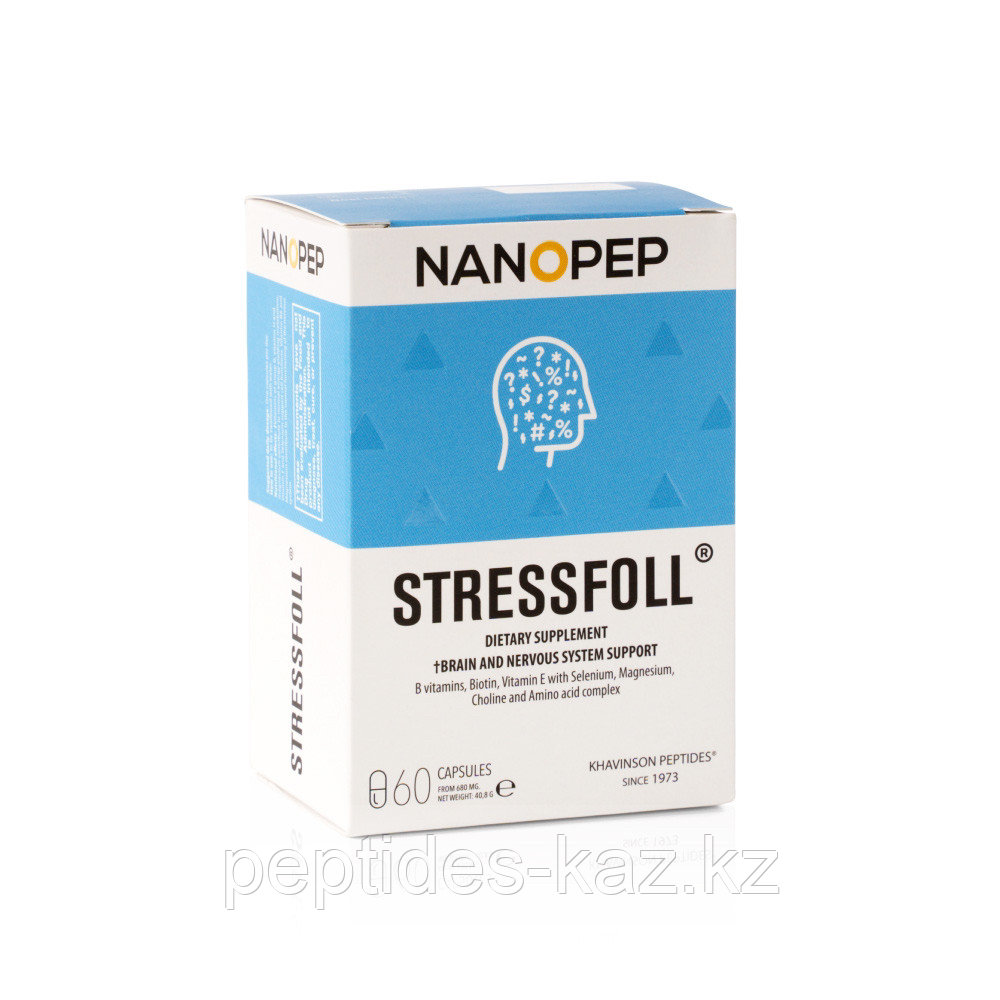 STRESSFOL® Стрессфол пептид мозга и эпифиза 60 капсул, фото 1