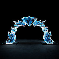 Уличная новогодняя арка «Кристаллическая»