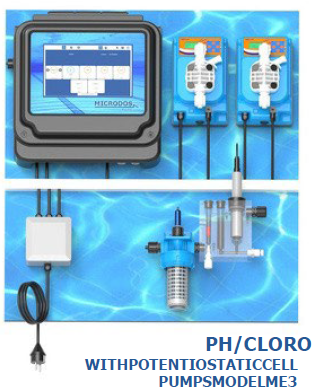Станция дозирования POOLTEC HOME PH/CL с амперометрической ячейкой ME3-C до 500 куб бассейна