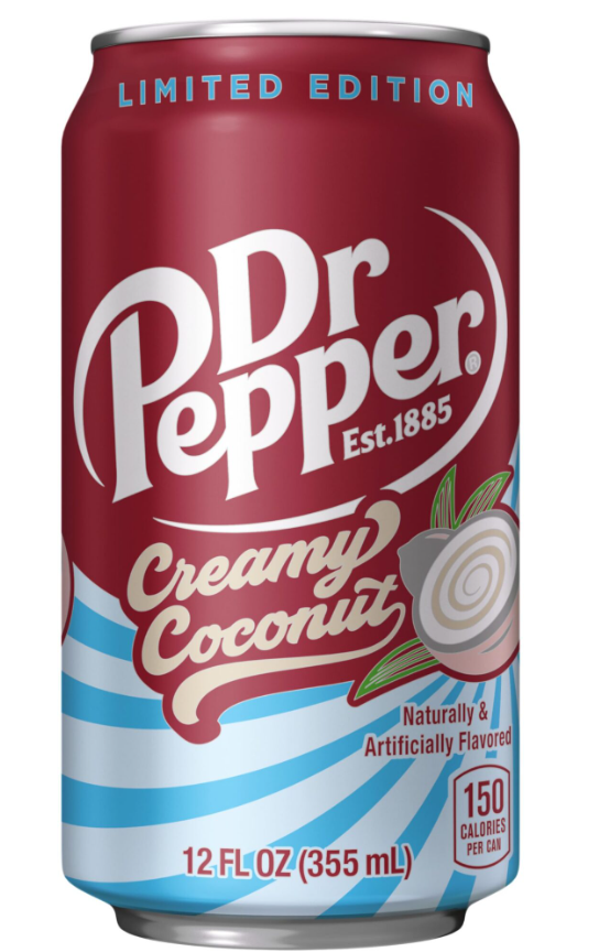 Dr.Pepper Creamy Coconut  355ml США (12шт-упак)