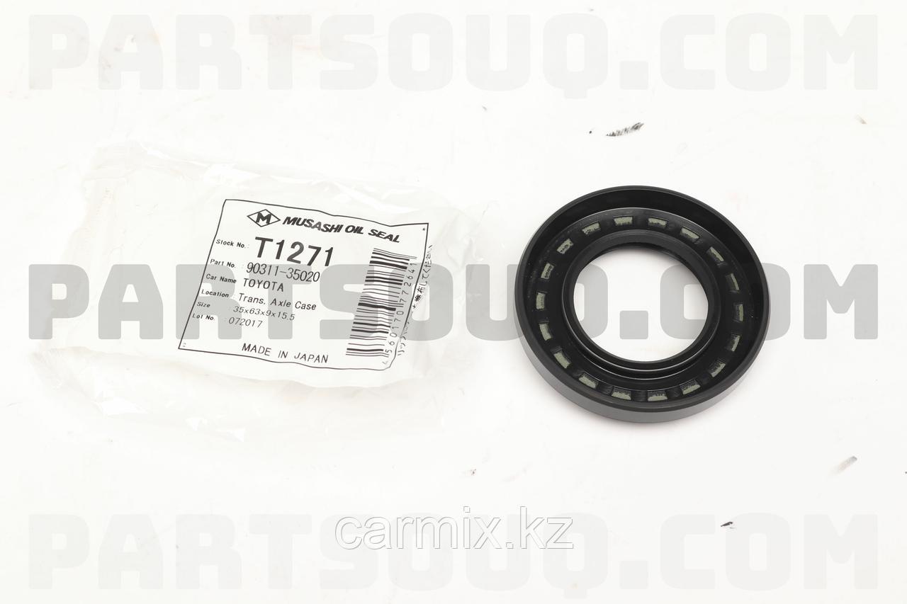 *T1271, 90311-35047, 90311-35020, Сальник привода левый AVENSIS 1AZFSE 2006-2008, RAV4 3SFE 1996-2000, MUSASHI, 35x63x9x15.5, фото 1