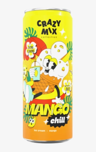 Напиток Crazy Mix Mango Chill 330 мл  (24шт в упаковке)  / Россия