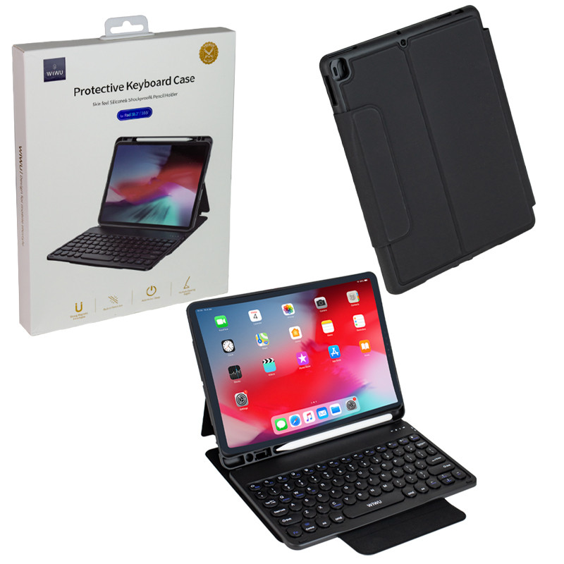 Чехол для Apple Ipad 10.2/10.5", Wiwu с клавиатурой, Black