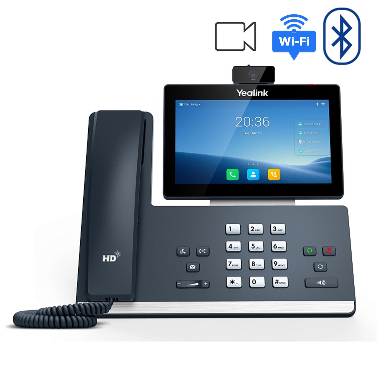 IP видео-телефон Yealink SIP-T58W с камерой CAM50 купить по выгодной ...