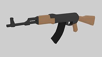 Деревянный макет Автомата Калашникова